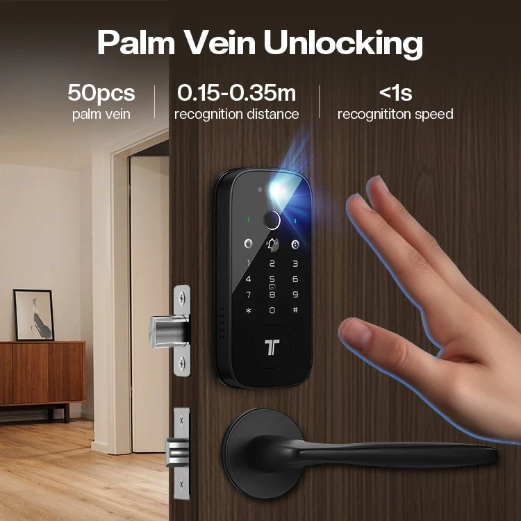 Aluminum Wooden Smart Entry Doors price